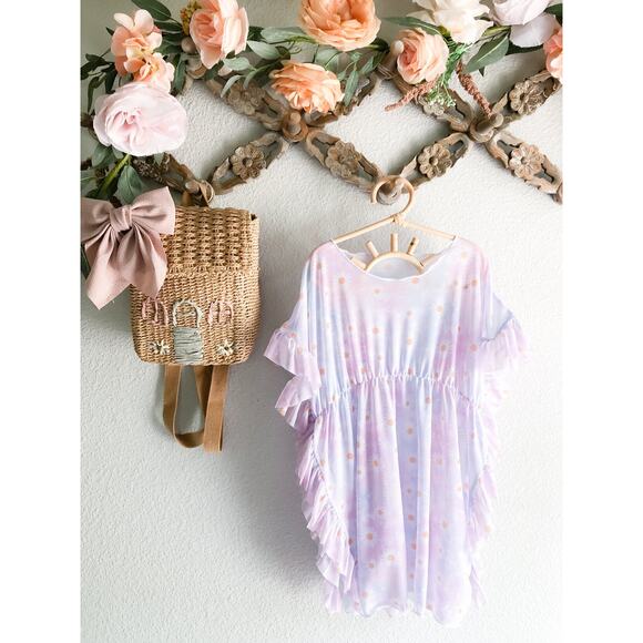 Flower Child Blooming Daisy Mesh Pastel Swim Coverup 5/6 - Picture 1 of 3